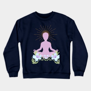 Meditation, Chakra, Spirtual, Mindfullness Crewneck Sweatshirt